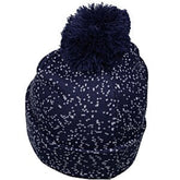 Winter Beanie Speckled Pom with Cuff Blank In Bulk- Assorted